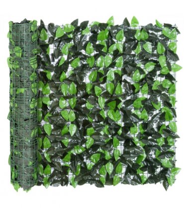 Artificial Leaf Hedge Screen Privacy Fence Panel Green 300L x 100H cm