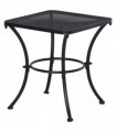 Outsunny 45cm Square Metal Outdoor Patio Bistro Table Coffee Desk Black
