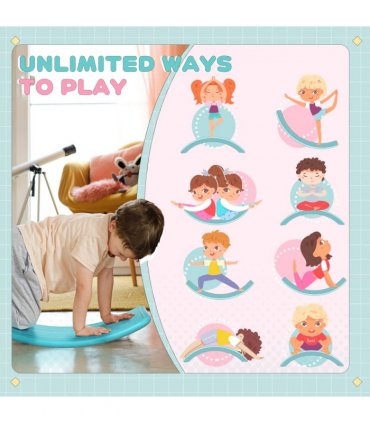ZONEKIZ Balance Board, Kids Wobble board, Montessori Nursery Toy for 3-6 Years