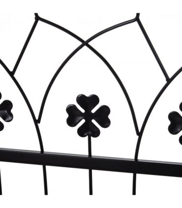 Metal Garden Entrance Arch Matte Black 131cmx49cmx212cm Elegant Outdoor Impact