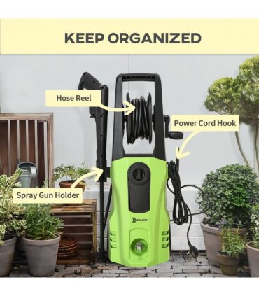 DURHAND Portable Power Washer 1800W, 150 Bar, 510 L/h for Garden, Car, Furniture
