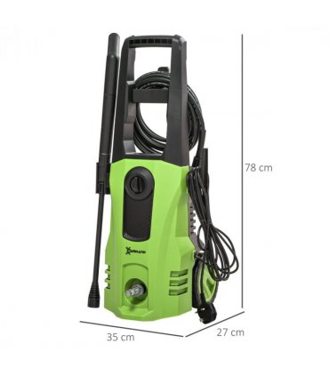 Garden Power Washer 1800W 150 Bar Green 35W x 27D x 78H cm - Complete Kit