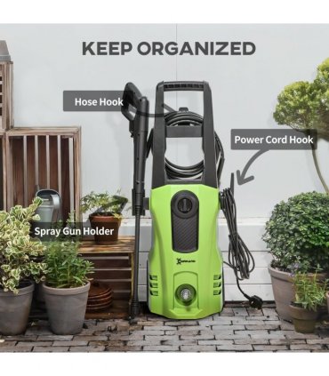 Garden Power Washer 1800W 150 Bar Green 35W x 27D x 78H cm - Complete Kit