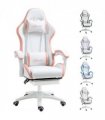 Vinsetto Racing Style Gaming Chair with Reclining Function Footrest, Pink