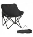 Camping Chair Fabric Black 61W x 54D x 66H cm Outsunny Folding Camping Chair