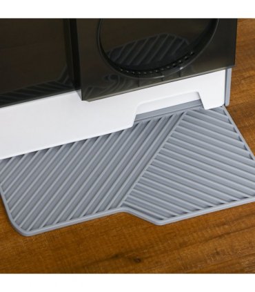 PawHut Hooded Cat Litter Tray with Scoop Drawer Pan, Handle, Deodorant