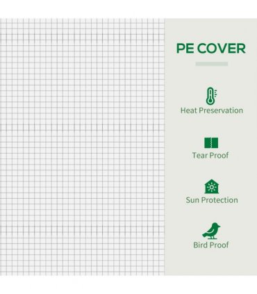 Greenhouse Steel White 200cm x 76cm x 150-168cm Walk-in Garden Plant Warm House