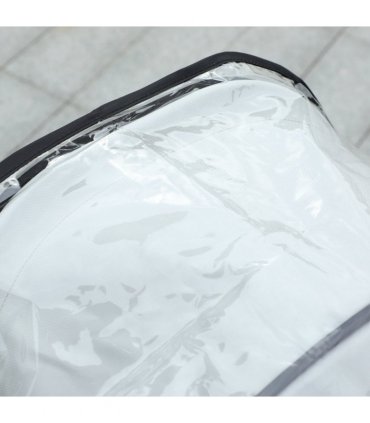 Dog Stroller Rain Cover Clear 60 x 34 x 68 cm Lightweight Portable Easy Access