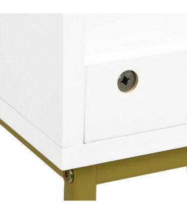 Bathroom Sink Cabinet White Wooden 60W x 30D x 65H cm Under Basin Cupboard