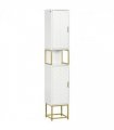 kleankin Freestanding Bathroom Cabinet Linen Towel w/ Adjustable Shelf, 2 Doors