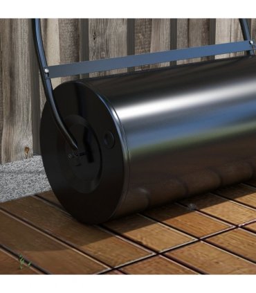 DURHAND Heavy Duty Garden Lawn Roller Push Tow Water Sand Filled 46L Equipment