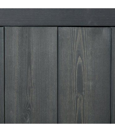 Outsunny Wooden Garden Shed Outdoor Shelves Utility Tool Storage Cabinet Grey