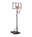 Kids Adjustable Basketball Hoop and Stand w/ Wheels, 1.8-2m, Steel, PC, Net