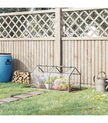 Outsunny Greenhouse Plants Foil Tomato Vegetable House W/ 2 Windows Clear