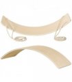HOMCOM Wood Wobble Board W/ Ropes, Baby Rocker Balance Board for Kids, Adults