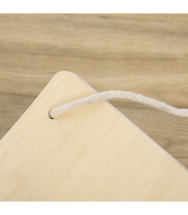 HOMCOM Wood Wobble Board W/ Ropes, Baby Rocker Balance Board for Kids, Adults