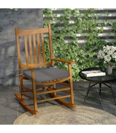 Chair Cushion Seat Pads Set of 6 Grey 42L x 42W x 5Dcm Outdoor Dining Garden