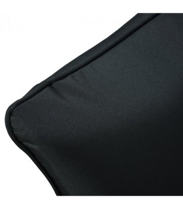 Outsunny Outdoor Seat and Back Cushion Set, Deep Seating Chair Cushion, Black