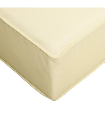 Outdoor Seat and Back Cushion Set, Beige, OLEFIN, 61cm x 61cm x 15cm