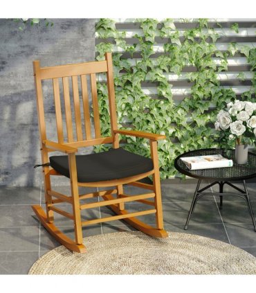 Chair Cushions Black 42L x 42W x 5Tcm Set of 6 Thick Padded Removable Washable