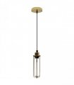 Ceiling E27 Pendant Light - Metal Black PVC 95cm Adjustable Vintage Hanging Lamp