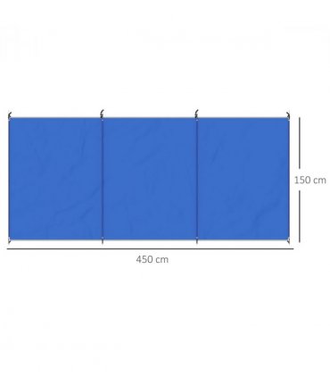 Camping Windbreak Portable Wind Blocker Privacy Wall, 4.5m x 1.5m
