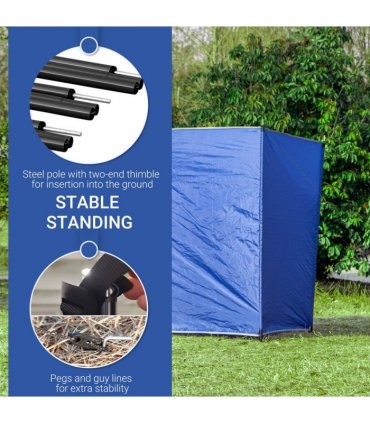 Camping Windbreak Portable Wind Blocker Privacy Wall, 4.5m x 1.5m
