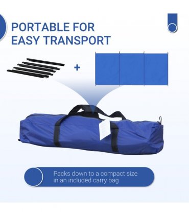 Camping Windbreak Portable Wind Blocker Privacy Wall, 4.5m x 1.5m