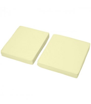 Outdoor Seat and Back Cushion Set Replacement Cushions, Cream White