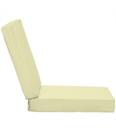 Outdoor Seat and Back Cushion Set Replacement Cushions, Cream White