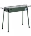 Portable Charcoal Barbecue Grill with Seasoning Baskets and Hooks