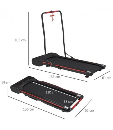 Walking Machine w/ LED Display & Remote Control Exercise Jogging Fitness