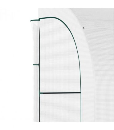 300 x 150 x 213 Plant Greenhouse Garden Nursery w/ Cover Window, White