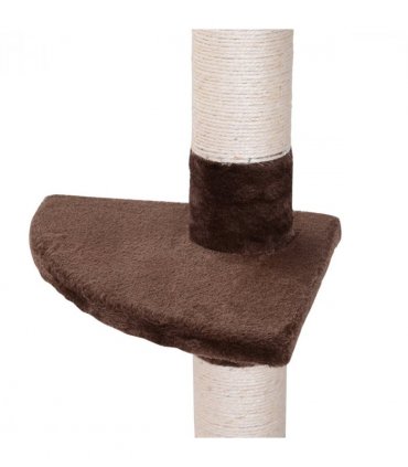 Floor to Ceiling Cat Tree for Indoor Cats 5-Tier Kitty Tower Brown