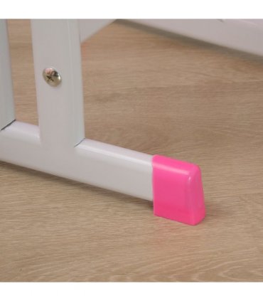 Kids Desk and Chair Set Pink MDF and steel 60L x45W x102H cm Kids Desk and Chair