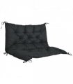 Polyester Black 98L x 100W x 8D cm 2 Seater Garden Bench Cushion Outdoor Seat