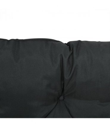 Polyester Black 98L x 100W x 8D cm 2 Seater Garden Bench Cushion Outdoor Seat
