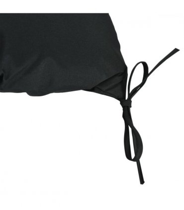 Polyester Black 98L x 100W x 8D cm 2 Seater Garden Bench Cushion Outdoor Seat