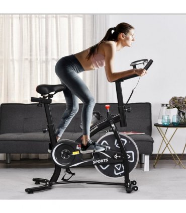 Exercise Training Bike Indoor Cycling Bicycle Trainer LCD Monitor