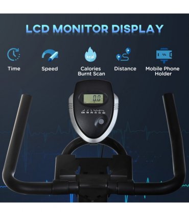 Exercise Training Bike Indoor Cycling Bicycle Trainer LCD Monitor