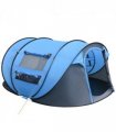 Camping Tent Dome Pop-up Tent with Windows for 4-5 Person Sky Blue