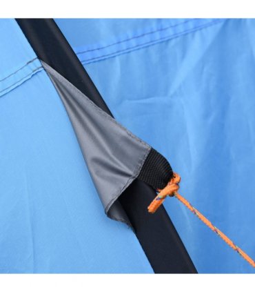 Camping Tent Dome Pop-up Tent with Windows for 4-5 Person Sky Blue