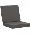Outdoor Seat and Back Cushion Set Replacement Cushions, Dark Grey