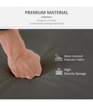 Outdoor Seat and Back Cushion Set Replacement Cushions, Dark Grey