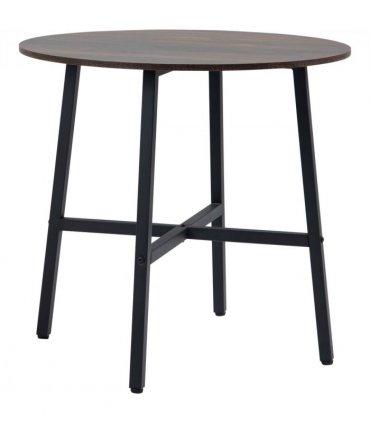 80cm Round Kitchen Table, Dining Table for Small Spaces, Steel Leg