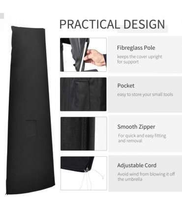 Parasol Umbrella Cover Outdoor Protector Weatherproof Cantilever Garden
