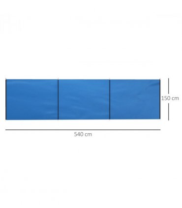 Camping Windbreak Portable Wind Blocker Privacy Wall, 540cm x 150cm