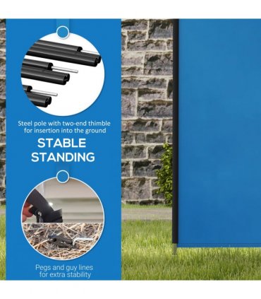 Camping Windbreak Portable Wind Blocker Privacy Wall, 540cm x 150cm