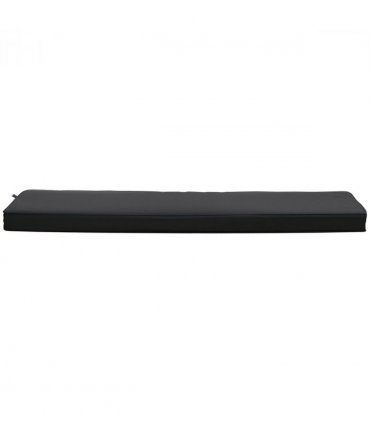 2-Seater Bench Cushion Polyester Cover Seat Pad Replacement Black