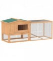 Wooden Rabbit Hutch Enclosure Run House 2 Tier Large Coop Run Pet